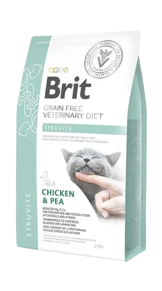 Brit Veterinary Diet Struvite suché krmivo pre mačky 2 kg