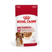 Royal Canin Medium Adult - vlhké krmivo v omáčke pre dospelých psov stredných plemien 10 x 140 g