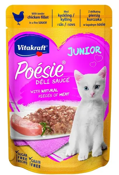 Vitakraft Poésie Déli Sauce Junior pro kočky - kuře 85 g