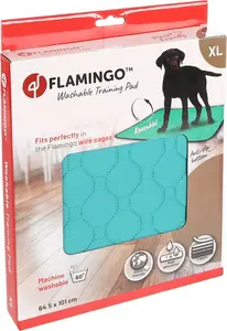 Flamingo plenkové podložky pro psy - zelená XL