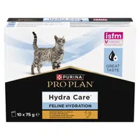 Purina Pro Plan Veterinary Diets Feline HC HydraCare doplňkové vlhké krmivo pro kočky s kuřecím masem 10 x 75 g