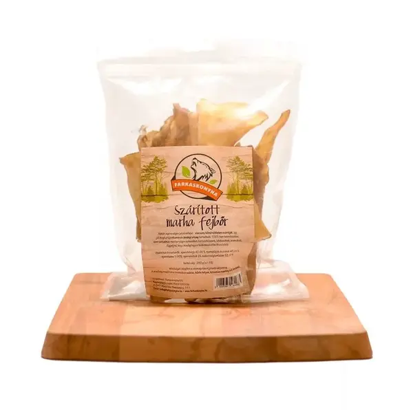 Farkaskonyha sušená hovězí pokožka hlavy 1 kg