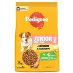 Pedigree Junior S suché krmivo pro psy - drůbež, zelenina 7 kg