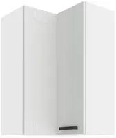 Horní rohová skříňka Luna 60x60 GN-90 2F (90°) Barva korpusu: Bílá, Barva dvířek: Bílá