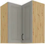 Horní rohová skříňka Stilo 60x60 GN-72 2F (90°) Barva korpusu: Dub artisan, Barva dvířek: Clay Grey