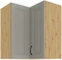 Horní rohová skříňka Stilo 60x60 GN-72 2F (90°) Barva korpusu: Dub artisan, Barva dvířek: Clay Grey