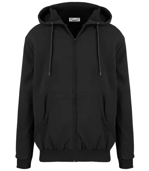 Pri Men's warm sweatshirt with a hood, plain, one-color