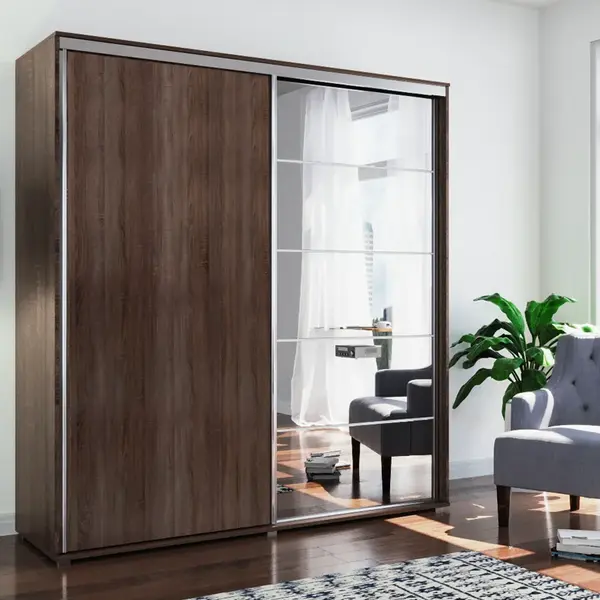 Šatní skříň Ska A21 Barva korpusu: Dub - Artisan, Rozměry: 200 cm, Dveře: Dub sonoma