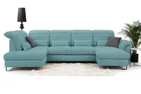 Sedací souprava Giovani do U - látka Urban Provedení: Pravá U, Nožičky: Nožičky kovové - černé, látka: Urban 10