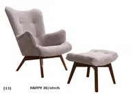 Křeslo Pik HAPPY 20 a podnožka Provedení: Křeslo + podnožka, Nožičky: Wenge, látka: Happy 20