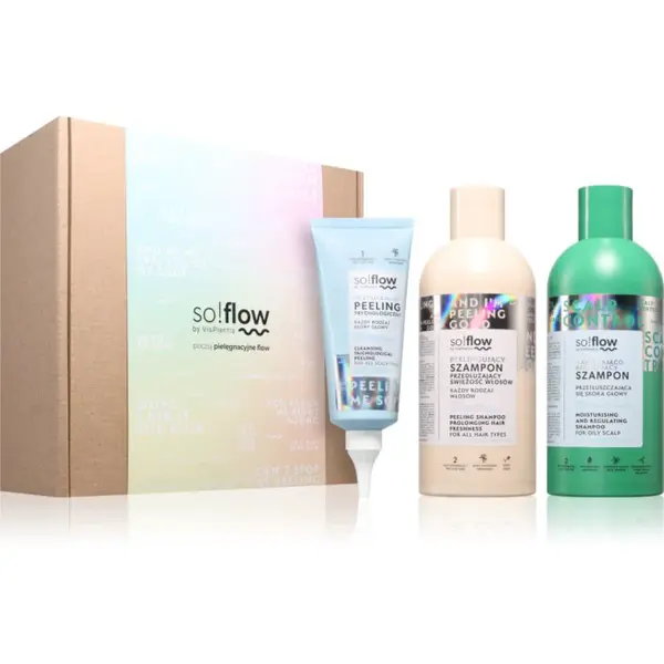 so!flow Scalp Detox & Deep Cleansing Set dárková sada pro mastnou pokožku hlavy