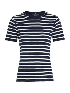 TOMMY HILFIGER Tričko 'CODY'  námornícka modrá / biela