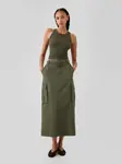 GAP Midi Skirt with Pockets Utility Cargo - Ladies