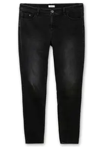 SHEEGO Džínsy  čierny denim