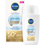 Nivea Ultralehký tónovací pleťový fluid SPF 50+ Sun (Ultra Light Tinted Fluid) 40 ml Medium