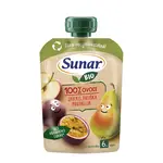 Sunar BIO ovocná kapsička Jablko, hruška, marakuja, 6m+