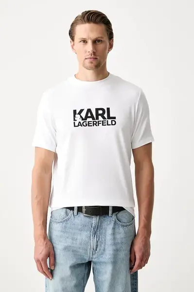 Karl Lagerfeld tričko pánské bavlněné
