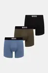 BOSS přiléhavé boxerky pánské bavlněné s elastanem BoxerBr 3P BOSS ONE 3-pack