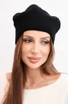 Kesi dámská klasická vlněná čepice K420 černá