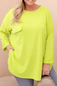 Plus size halenka s kapsou, mátová