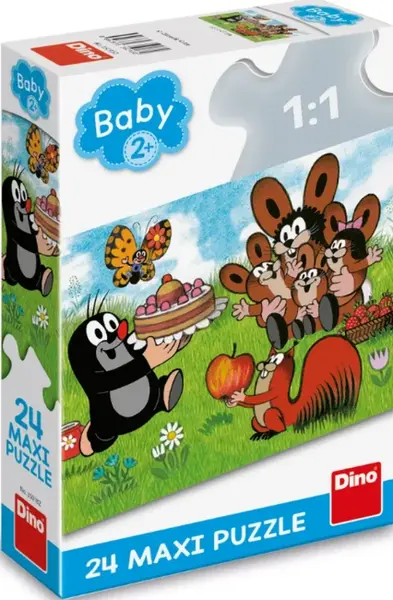 Krtek: Narozeniny - Maxi puzzle - 24 dílků (poškozená)