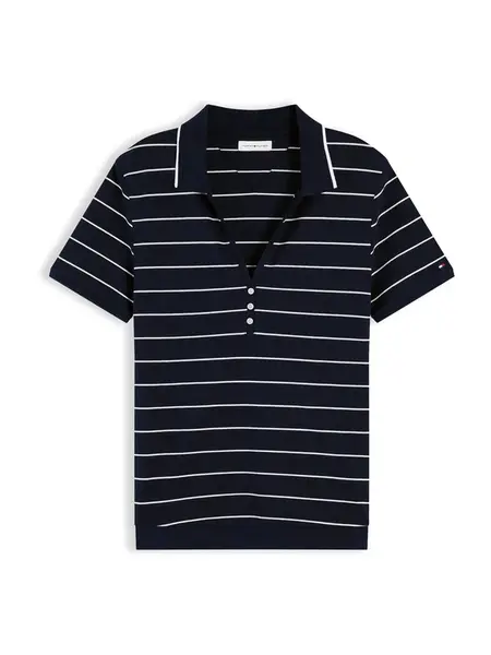 TOMMY HILFIGER Tričko  námornícka modrá / biela