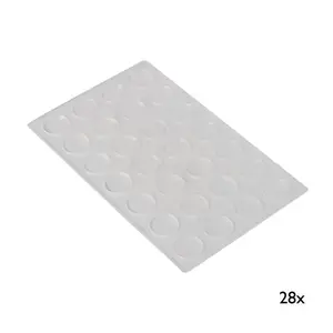 Tlumič dvířek Ø 14mm, 28 ks, materiál plast