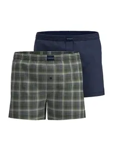 TOM TAILOR Boxerky  námornícka modrá / kaki / olivová / biela