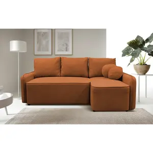 MID.YOU ROHOVÁ SEDAČKA, textil, rezavá