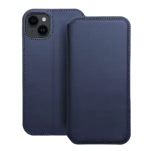 Flipové pouzdro Dual Pocket pro Apple iPhone 14 Plus, modrá
