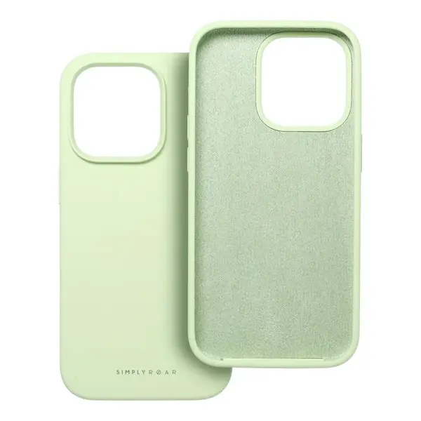 Zadní silikonový kryt ROAR case CLOUD SKIN pro Apple iPhone 13 Pro, světle zelená