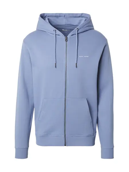 Pepe Jeans Tepláková bunda  modrosivá / biela