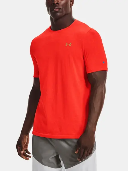 Under Armour Tričko UA Rush Seamless Illusion SS-ORG - Pánské