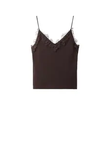 MANGO Top 'ROMA'  čokoládová