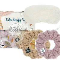 Sada ozdobných gumiček do vlasů a masky na oči Invisibobble Sprunchie Extra Comfy Set + dárek zdarma