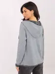 Dámska mikina s kapucňou na zips