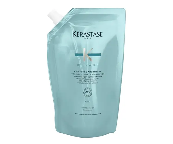 Šampon pro poškozené vlasy Kérastase Resistance Force Architecte - 500 ml, náhradní náplň + dárek zdarma