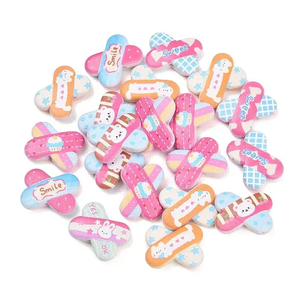 Printed Opaque Acrylic Beads