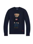 Polo Ralph Lauren Sveter  béžová / námornícka modrá / hnedá / červená