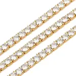 925 Sterling Silver Clear Cubic Zirconia Chains