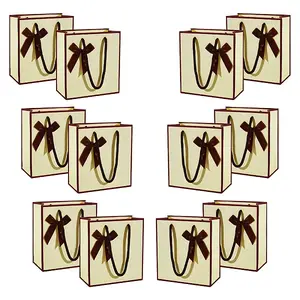 Rectangle Paper Gift Storage Bags with Handle