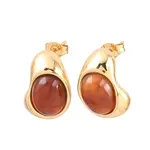 304 Stainless Steel & Resin Stud Earrings