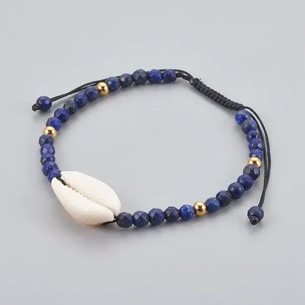 Natural Lapis Lazuli(Dyed) Braided Bead Bracelets