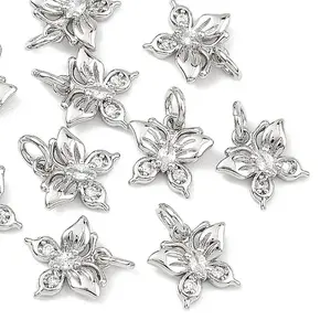 Brass Clear Cubic Zirconia Charms