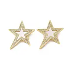 Brass Micro Pave Clear Cubic Zirconia Pendants
