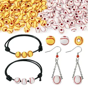 200Pcs 2 Colors Opaque Acrylic Round Beads