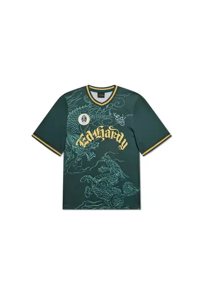 Ed Hardy Tričko  tmavozelená