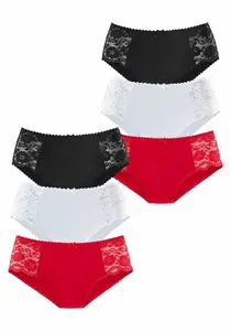 PETITE FLEUR Nohavičky  červená / čierna / biela