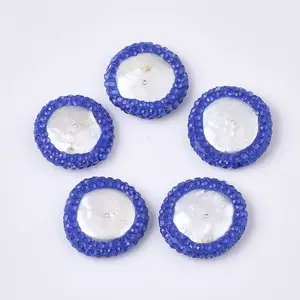 Polymer Clay Rhinestone Beads