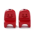 Spray Painted Alloy Bead